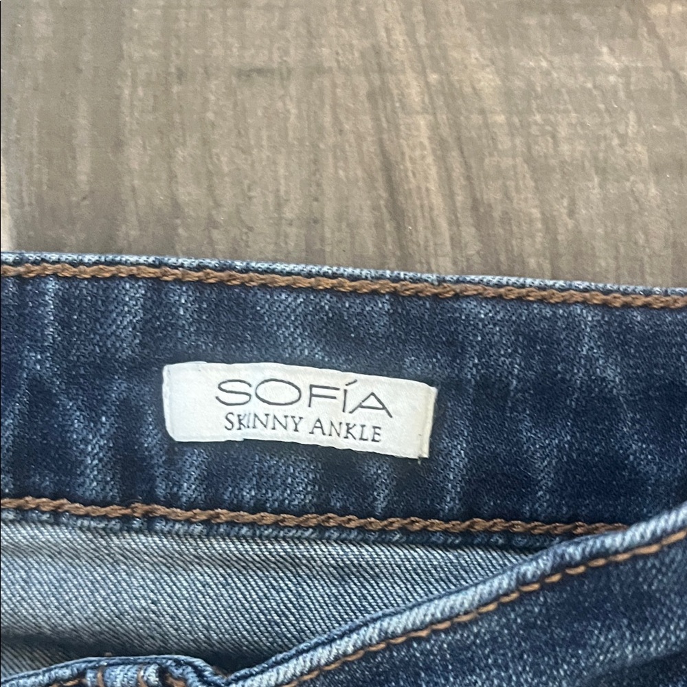 Sofia by Sofia Vergara Dark Blue Skinny Jeans - Picture 3 of 8